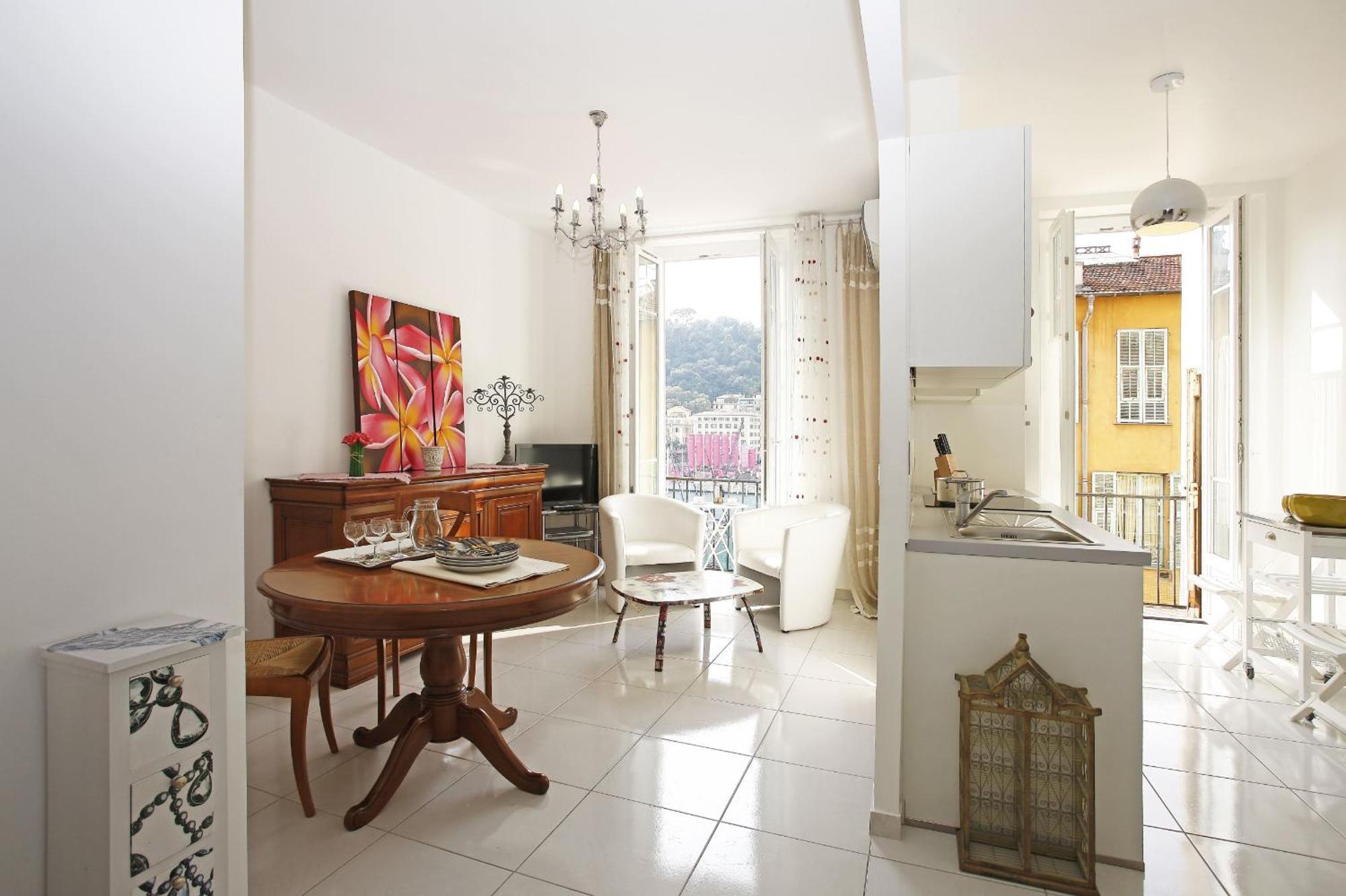 Aigue-Marine - Superbe Appartement Vue Mer 4 Personnes Au Port De Niza Exterior foto
